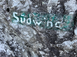 Route sign Südwind.