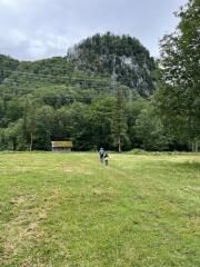 We start our hike at the Walchensee power plant.