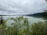 Wonderful view over the lake, sometimes you can even see the ferry boat.