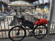 Umsteigen in Hamburg. Die Zugfahrt verlief problemlos.