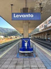 Der Bahnhof von Levanto, Ausgangspunkt für unsere Wanderungen.