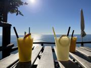 Zwischenstopp in der Azienda Agricola für frische Säfte.